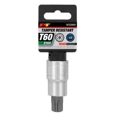 WLMW32960 image(1) - Wilmar Corp. / Performance Tool 1/2" Drive T60 TR Star Bit Socket