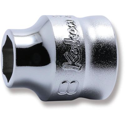 KKN3400MZ-8 image(0) - Ko-ken USA 3/8 Sq. Dr. 6-Point Z-Series Metric Chrome Socket in 8mm