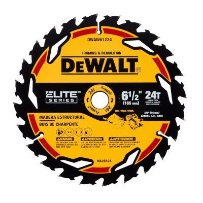 DWTDWAW61224 image(0) - DEWALT ELITE SERIES 7-1/4" Circular Saw Blade (24 Tooth)