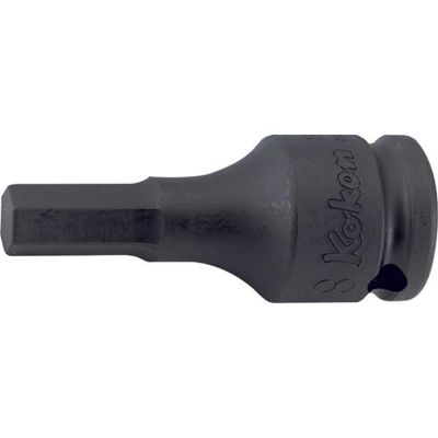 KKN13012M-52-4 image(0) - Ko-ken USA 13012M.52-4 3/8 Sq. Dr. Bit Socket 4mm Hex Length 52mm