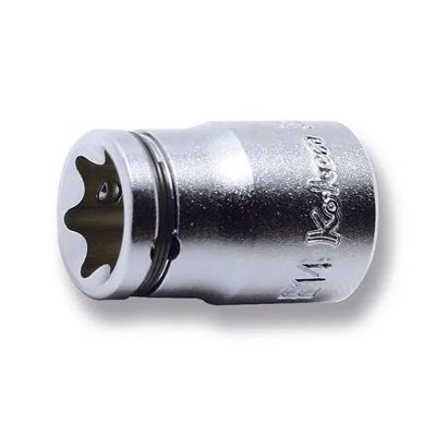 KKN3425-E162B image(0) - Ko-ken USA 3425-E16(2B) 3/8 Square Drive NUT GRIP TORX E16 Socket - Length 26 mm