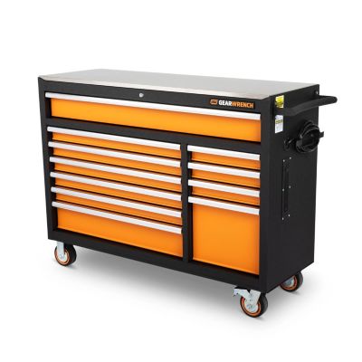 KDT83247 image(0) - GEARWRENCH 52 Inch 11 Drawer GSX Series Rolling Tool Cabinet with Stainless Steel Worktop