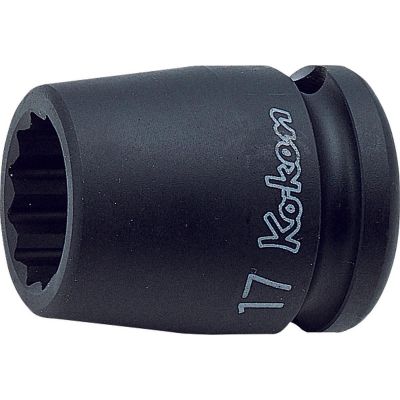 KKN14405A-1-3-8 image(0) - Ko-ken USA 14405A-1.3/8 1/2 Sq. Dr. Socket 1.3/8 12 point Length 46mm