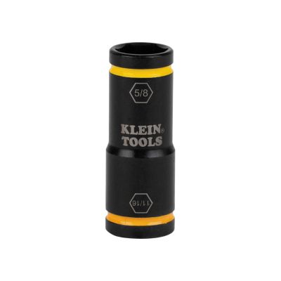 KLE66075 image(0) - Klein Tools Flip Impact Socket, 11/16 and 5/8-Inch