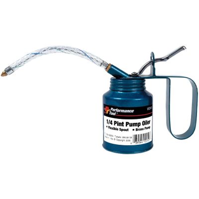 WLMW241 image(0) - Wilmar Corp. / Performance Tool 1/4 pt. Pump Oiler w/Flex Spout