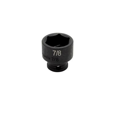 VIMIMP678 image(0) - VIM TOOLS 7/8 Inch X 3/8 Inch Drive SAE Cr-Mo Impact Socket - Shallow