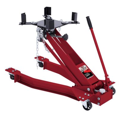 INT3172A image(0) - American Forge & Foundry Transmission Jack - Hydraulic - Floor Style - Low Profile Wishbone Style - 2,000 Lbs. Capacity - 5.875" Min H to 30.75" High H - Manual Hand Pump - Heavy Duty