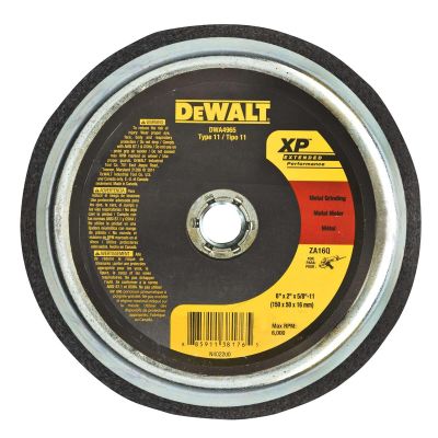 DWTDWA4965 image(0) - DEWALT 6" X 2" 5/8 - 11 Zirconia Za16Q Cup Wheels