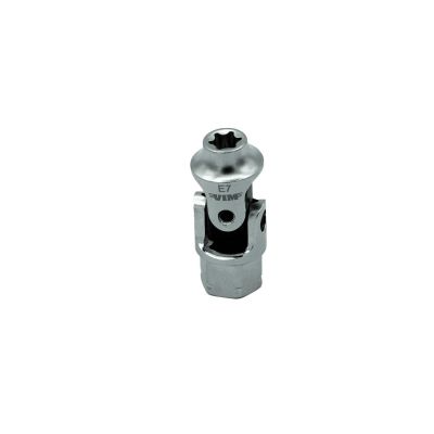 VIMDDSUJET407 image(0) - VIM Tools E7 TORX Dual Drive Stubby UJ Socket - 1/4 Inch X 11 mm Drive