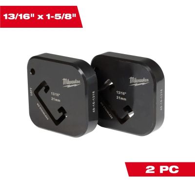 MLW49-16-1316 image(0) - Milwaukee Tool 13/16 Inch x 1-5/8 Inch Single Strut Shearing Dies
