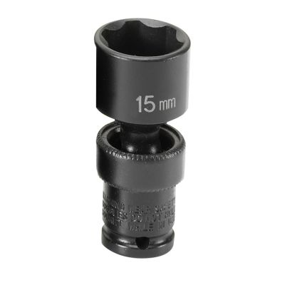 GRE915UMS image(0) - Grey Pneumatic 1/4" Surface Drive x 15mm Standard Universal Socket