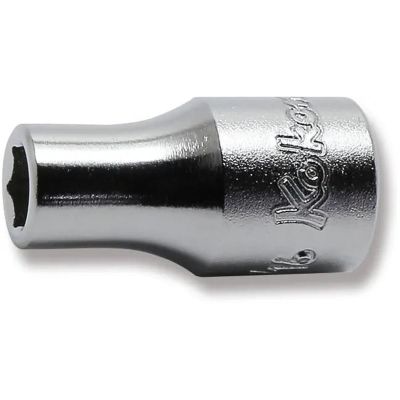 KKN2400A-3-16 image(0) - Ko-ken USA 2400A-3/16 1/4 Square Drive Socket 3/16 6 Point Length 22 mm