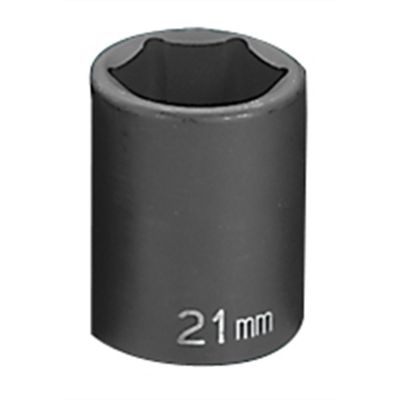 GRE2021M image(0) - Grey Pneumatic 1/2" Drive x 21mm Standard Socket