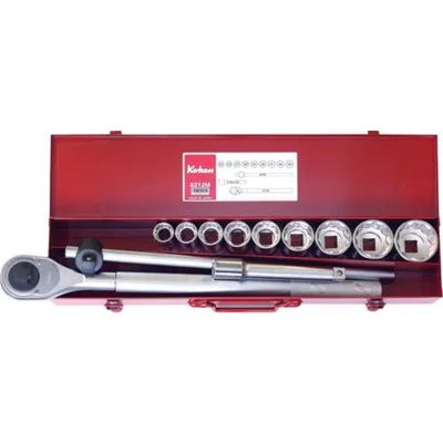 KKN6212M image(0) - Ko-ken USA 6212M 3/4 Sq. Dr. 12 Piece 12-Point Metric Socket Set  22-50mm