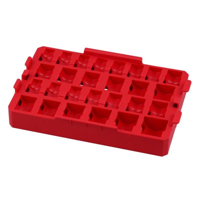 MLW49-66-6834 image(0) - Milwaukee Tool SHOCKWAVE Impact Duty Socket 1/2&rdquo; Dr 27PC SAE TRAY ONLY