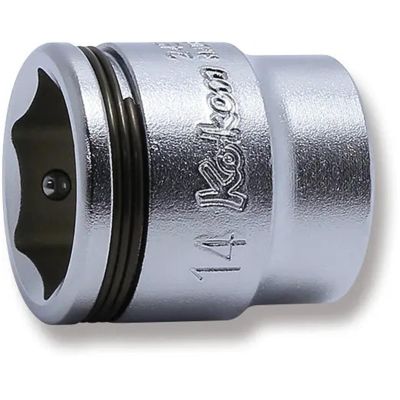 KKN2450MS-14 image(0) - Ko-ken USA 1/4 Sq. Dr. Short NUT GRIP&reg; Socket  -  14mm