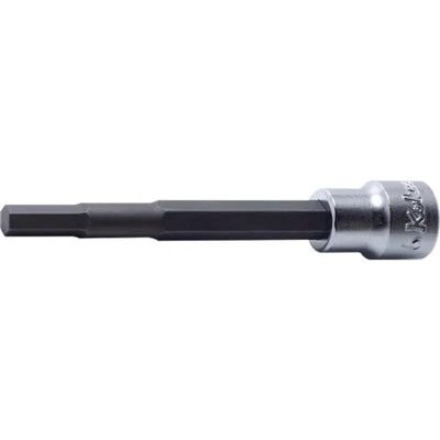 KKN3010M-100-6 image(0) - Ko-ken USA 3010M.100-6 3/8 Square Drive Bit Socket 6 mm Hex Length 100 mm