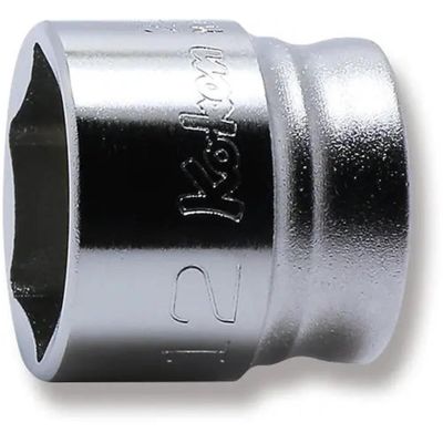 KKN2400MZ-12 image(0) - Ko-ken USA 2400MZ-12 1/4 Sq. Dr. Socket 12mm 6 point Length 15mm Z-series