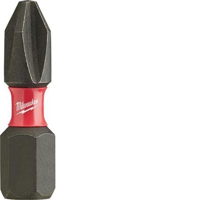 MLW48-32-4412 image(0) - Milwaukee Tool #2 Phillips SHOCKWAVE  1" Insert Bits
