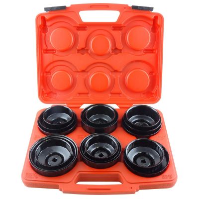 KTI73635 image(0) - K Tool International Oil Filter Wrench Master Kit 17 Piece