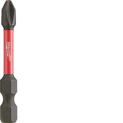 MLW48-32-4762 image(0) - Milwaukee Tool SHOCKWAVE 2&rdquo; Impact Phillips #2 Power Bits (Bulk 25)