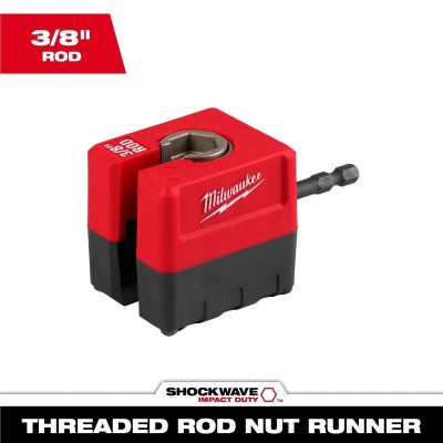 MLW48-32-2391 image(0) - Milwaukee Tool SHOCKWAVE Impact Duty 3/8 Inch Threaded Rod Nut Runner
