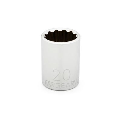 KDT80755D image(0) - GEARWRENCH 1/2 Inch Drive 12 Point Standard Metric Socket 20mm