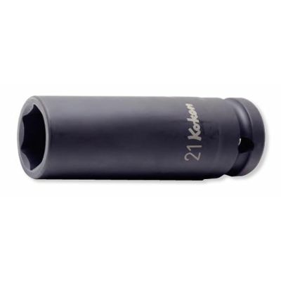KKN14113J-19 image(0) - Ko-ken USA 14113J-19 1/2 Sq. Dr. Wheel Nut Socket 19mm 6 point Length 80mm