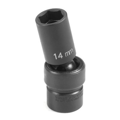 GRE1014UMSD image(0) - Grey Pneumatic 3/8" Drive x 14mm Semi-Deep Universal