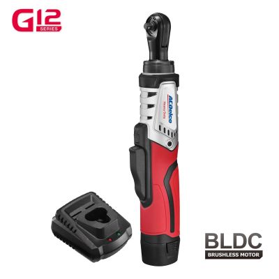 ACDARW1210-2P image(0) - ACDelco ACDelco ARW1210-2P G12 Series 12V Cordless Li-ion �"? 45 ft-lbs. Brushless Ratchet Wrench Tool Kit
