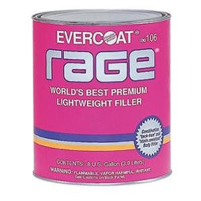 FIB105 image(0) - Fibre glass Evercoat Rage 100105 Lightweight Premium Body Filler, 750 mL Can, Gray, Liquid