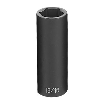GRE2026D image(0) - Grey Pneumatic 1/2" Drive x 13/16" Deep Socket