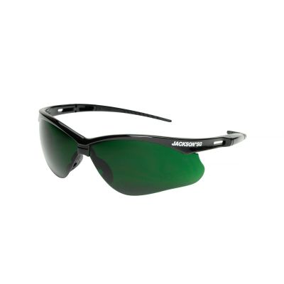 SRW50010 image(0) - Jackson Safety Safety Glasses - SG Series - I.R 5.0 - Black Frame - Hardcoat Anti-Scratch - Medium Cutting & Brazing