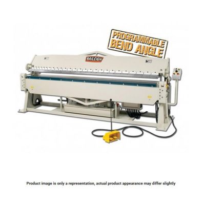 BLI1021000 image(0) - Baileigh BB-12014H - 220 Volt 3 Phase Heavy Duty Hydraulic Box and Pan Brake, 10' Length, 14 Gauge Mild Steel Capacity