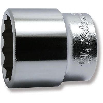 KKN4405A-1-1-4 image(0) - Ko-ken USA 4405A-1.1/4 1/2 Square Drive Socket 1.1/4 12 Point Length 46 mm