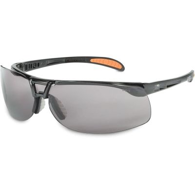 UVXS4201HS image(0) - Uvex Protege Black Safety Glasses with Gray Lens and HydroShield Anti-Fog Coating - S4201HS