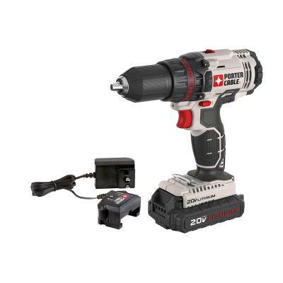 PRCPCC601LA image(0) - PORTER-CABLE 20V Max Cordless Drill/Driver Kit, 1/2-Inch