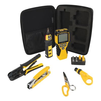 KLEVDV001819 image(0) - Klein Tools VDV Apprentice Cable Installation Kit with Scout&reg; Pro 3, 6-Piece