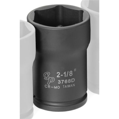 GRE3768D image(0) - Grey Pneumatic 3/4" Drive x 2-1/8" Deep Truck Pinion Locknut  Socket