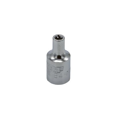 VIMVS404S image(0) - VIM Tools E4 TORX Socket, 1/4 Inch Square Drive, Satin Chrome