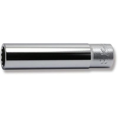 KKN2305M-8 image(0) - Ko-ken USA 2305M-8 1/4 Square Drive Socket 8 mm 12 Point Length 50 mm