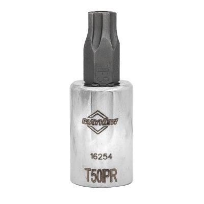 MAY16254 image(0) - Mayhew Mayhew T50IPR Tamper Torx Plus&reg; Short Insert Socket Bit, 3/8-Inch Drive