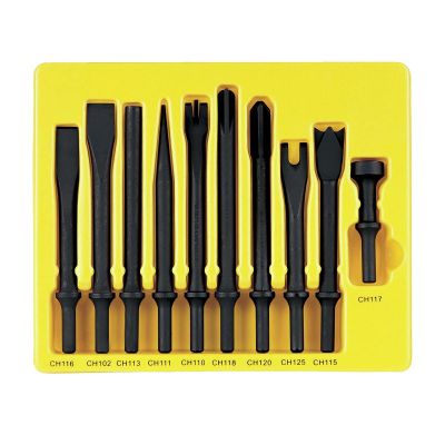 GRECS110 image(0) - Grey Pneumatic 10 Piece General Service Chisel Set - .401 Shank