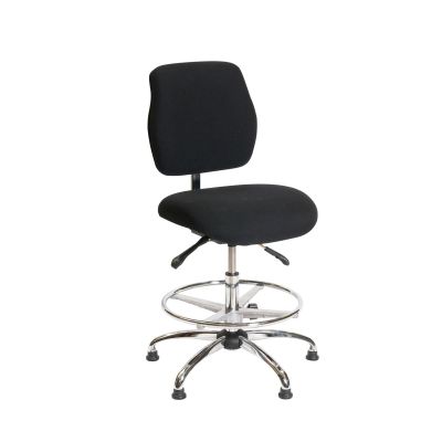 LDS1010429 image(0) - ShopSol ESD Chair - Medium Height -   Deluxe Black