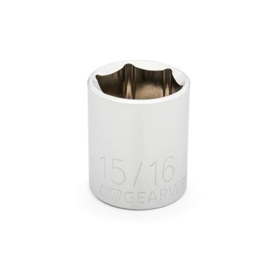KDT80610D image(0) - GEARWRENCH 1/2 Inch Drive 6 Point Standard SAE Socket 15/16 Inch