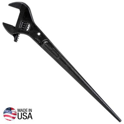 KLE3239 image(0) - Klein Tools Adjustable Spud Wrench, 16-Inch, 1-5/8-Inch, Tether Hole