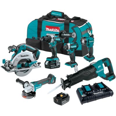 MAKXT616PT image(0) - 18V LXT&reg; Lithium-Ion Brushless Cordless 6-Pc. Combo Kit (5.0Ah)