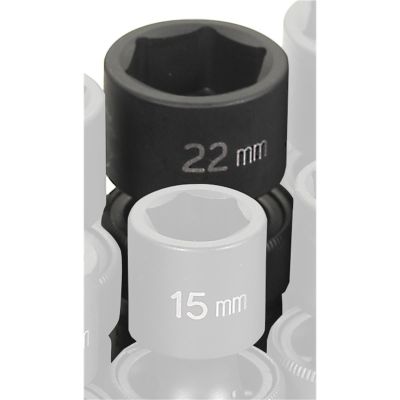 GRE2022UM image(0) - Grey Pneumatic 1/2" Drive x 22mm Standard Universal Socket