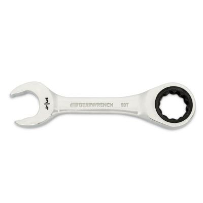 KDT86857 image(0) - GEARWRENCH 3/4 Inch 90-Tooth 12 Point Stubby Combination Ratcheting Wrench