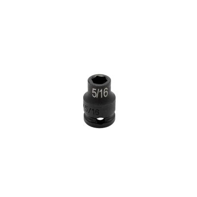 VIMIMP6516 image(0) - VIM TOOLS 5/16 Inch X 3/8 Inch Drive SAE Cr-Mo Impact Socket - Shallow